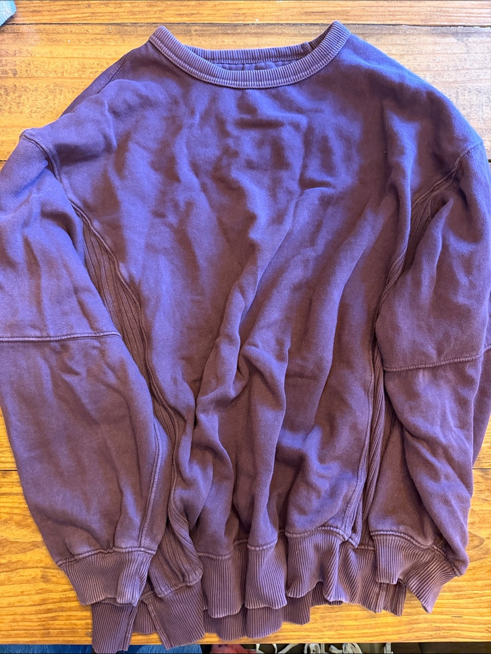 aerie women’s  Crewneck Sweatshirt in Plum